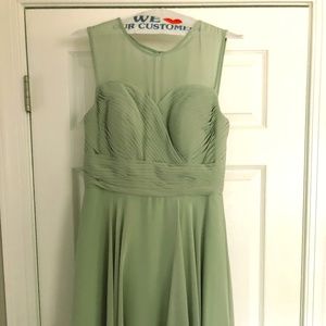 Bridesmaid dress - Azazie dusty sage